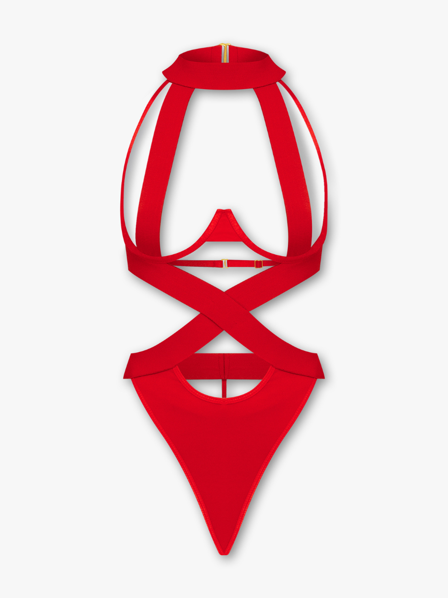Micha Bodysuit — Red