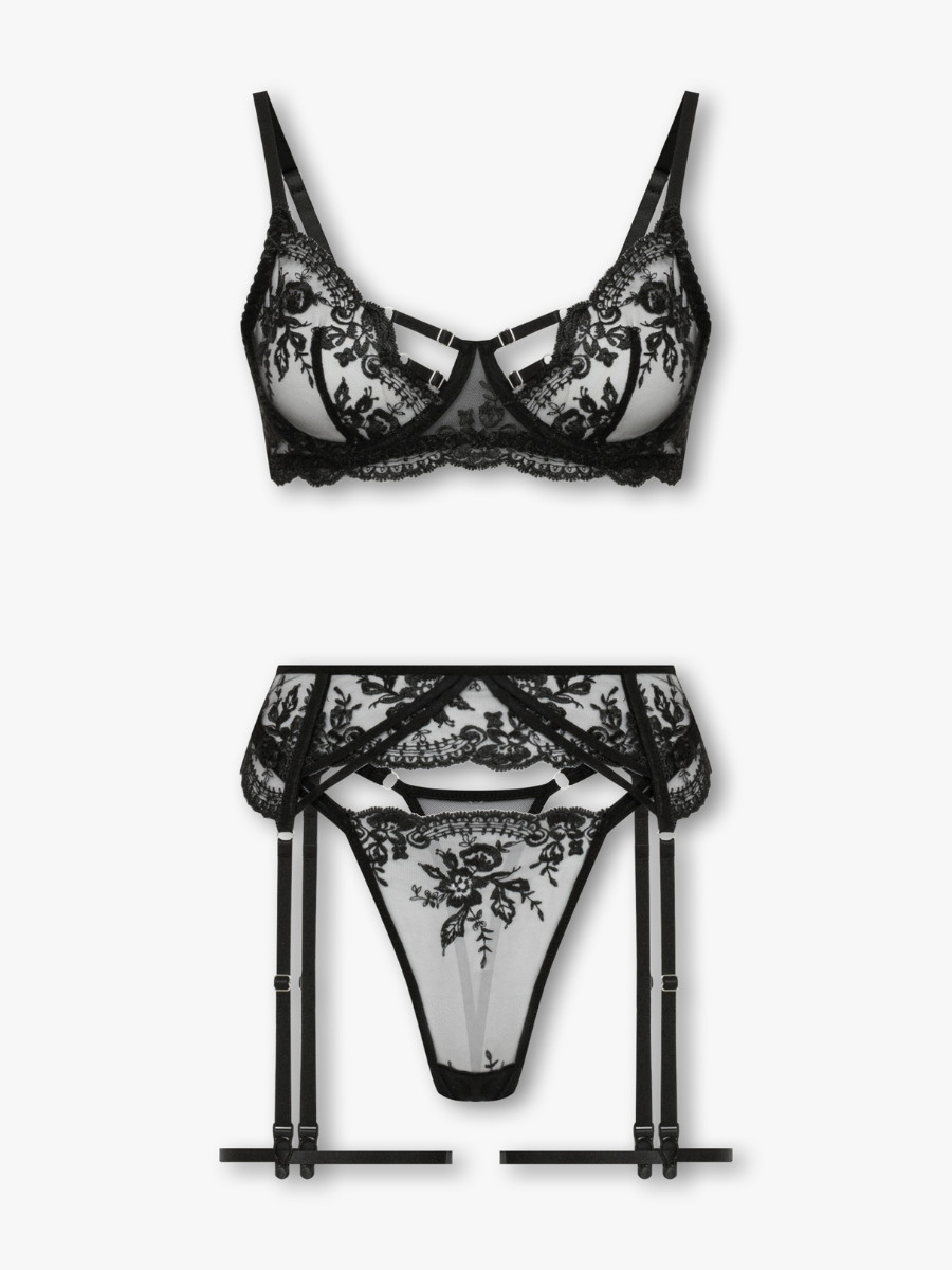 Sasha Lingerie Set — Black