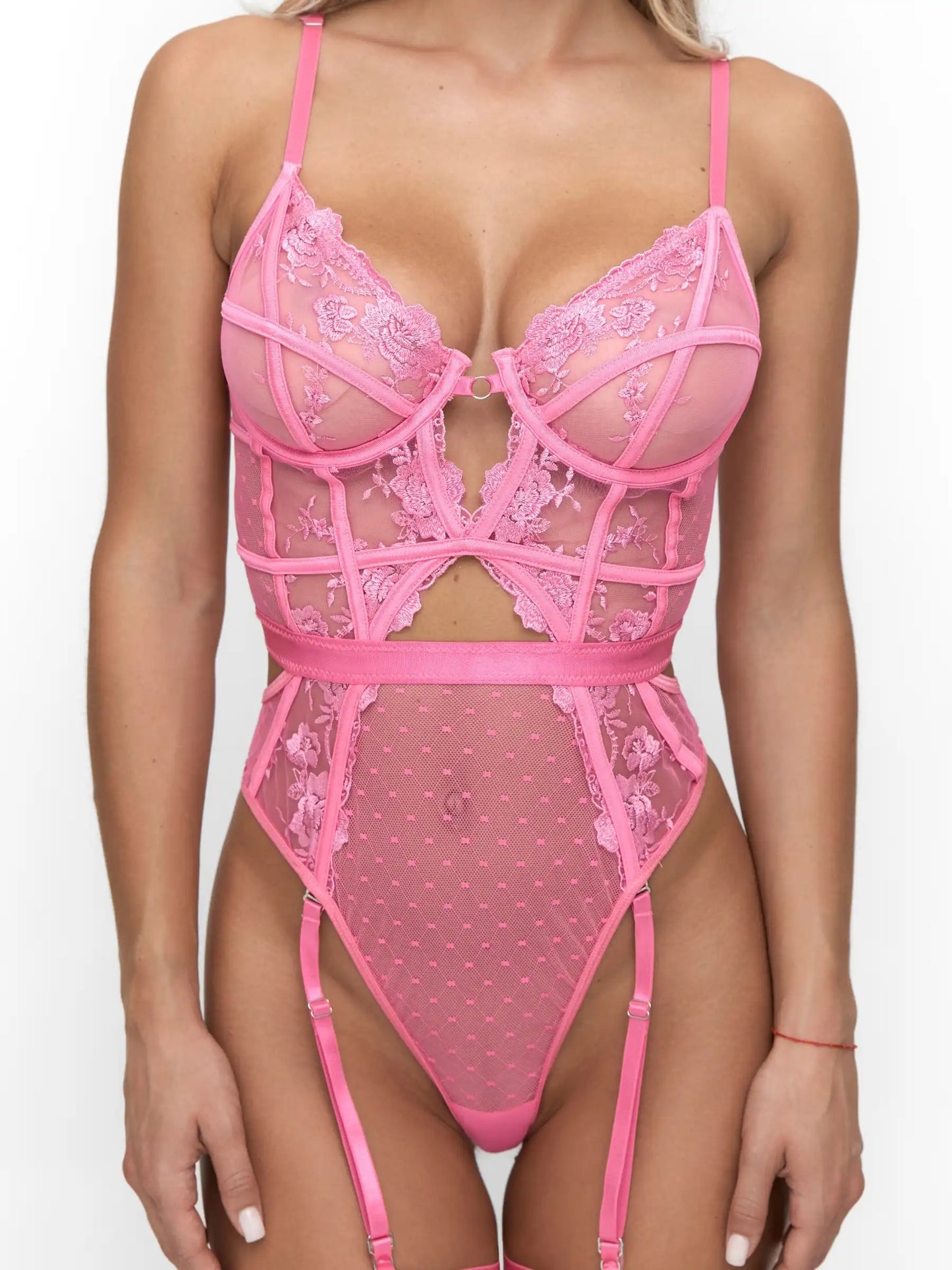Natalia Bodysuit — Hot Pink