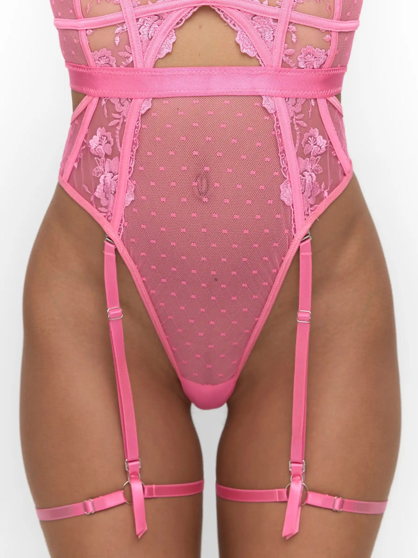 Natalia Bodysuit — Hot Pink