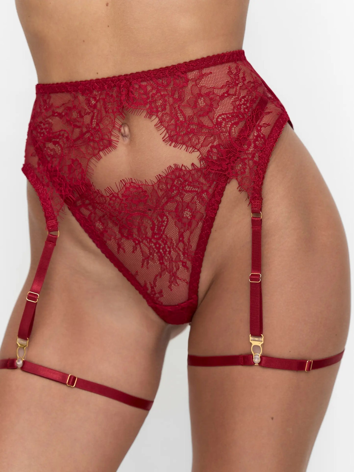 Cynthia Lingerie Set — Burgundy