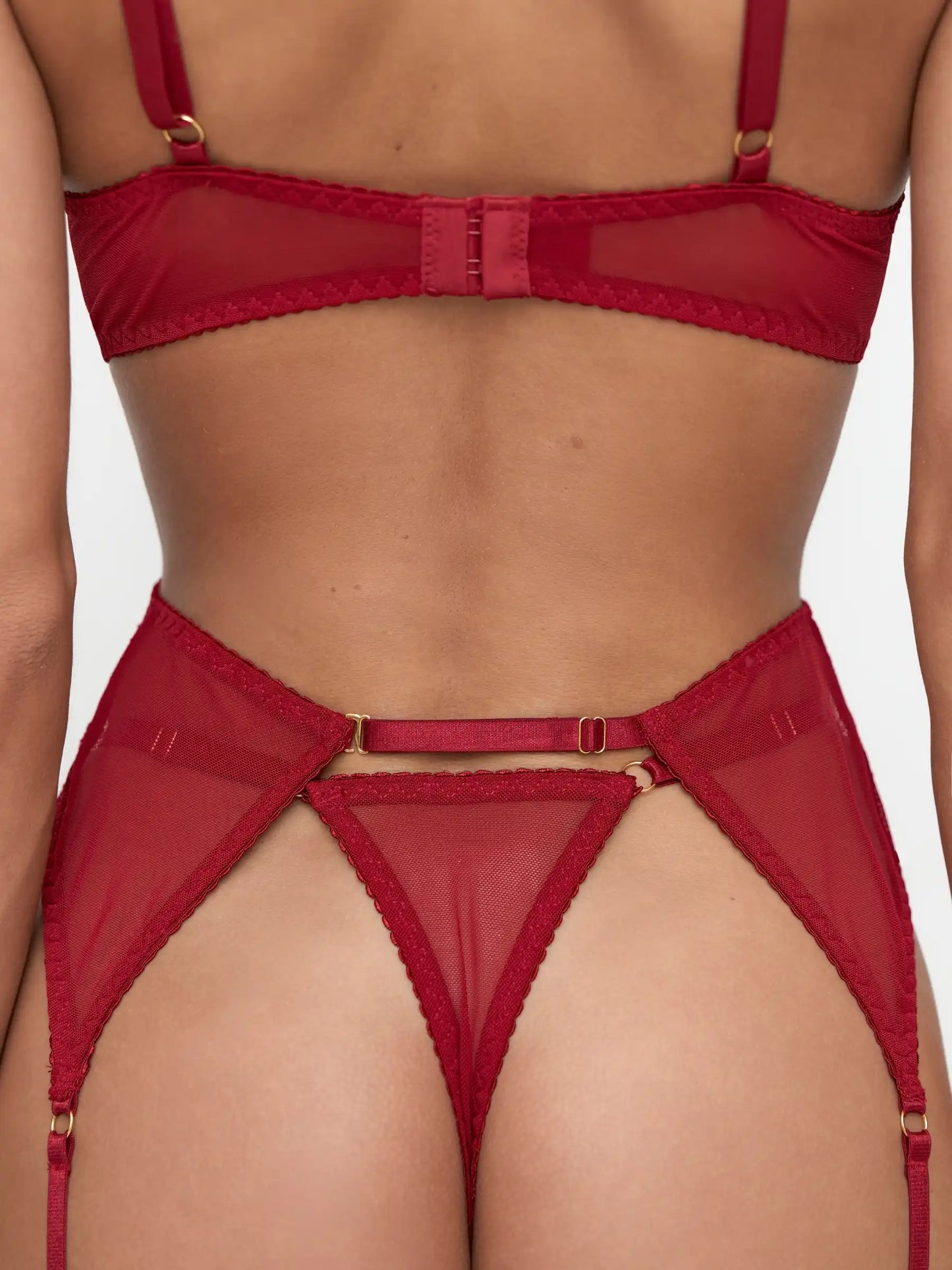 Cynthia Lingerie Set — Burgundy