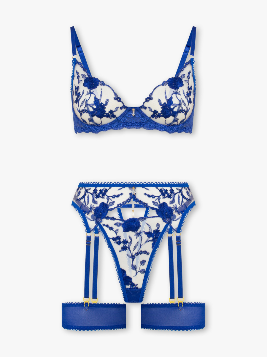 Aurora Lingerie Set — Royal Blue