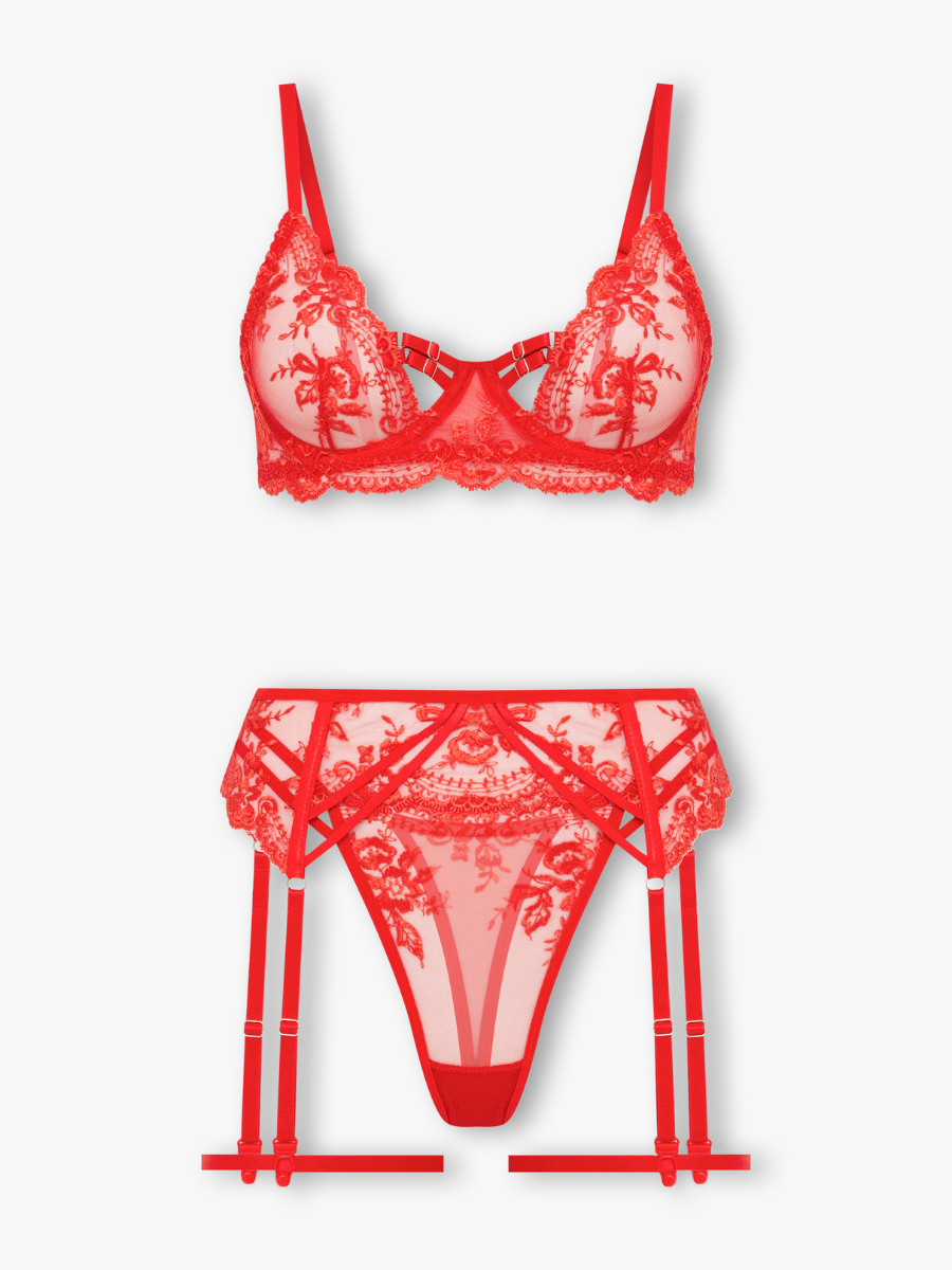 Sasha Lingerie Set — Red