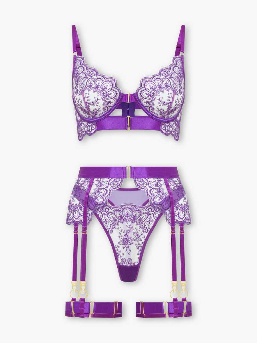 Valeria Lingerie Set — Violet