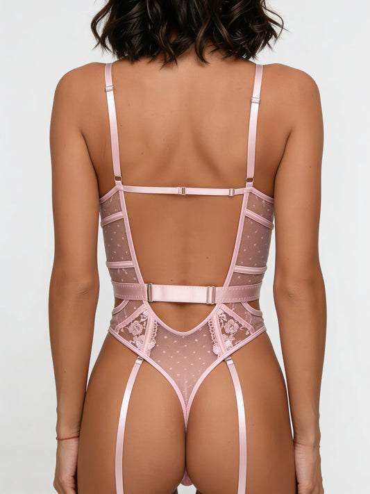 Natalia Bodysuit — Blush Pink