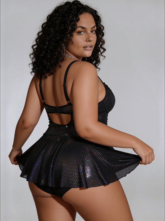 Axelle Black Rhinestone